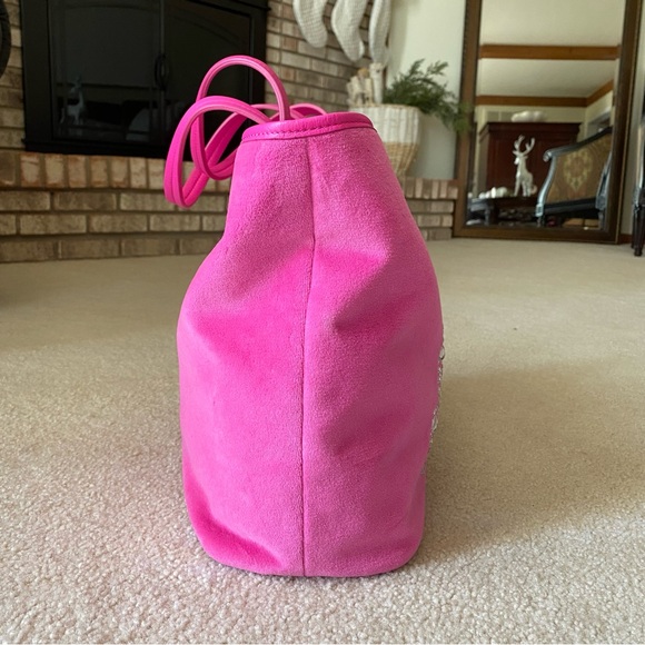 Juicy Couture Hot Pink Velour Tote - Picture 6 of 16